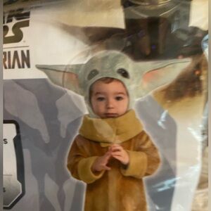 Star Wars Kids Grogu Costume - Green and Brown